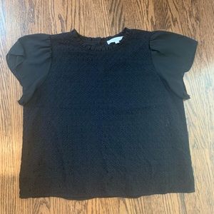 LOFT lace blouse short sleeve XLP